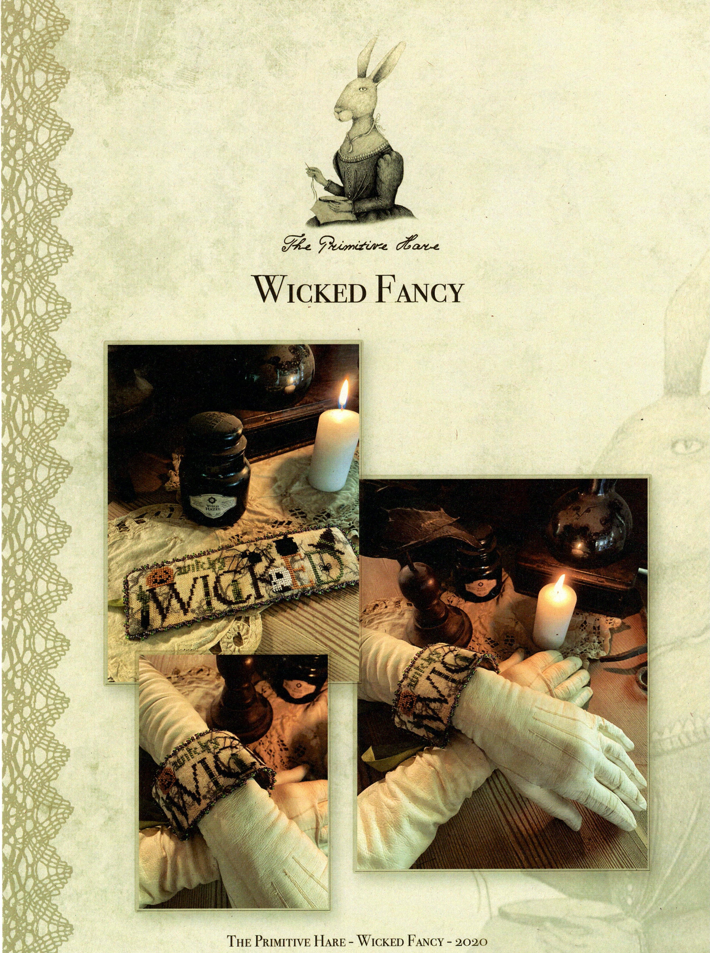 Wicked Fancy (+ Finishing Kit) - The Primitive Hare - Cross Stitch Patterns