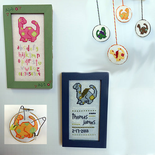Baby Dinos - EJV Designs - Cross Stitch Pattern