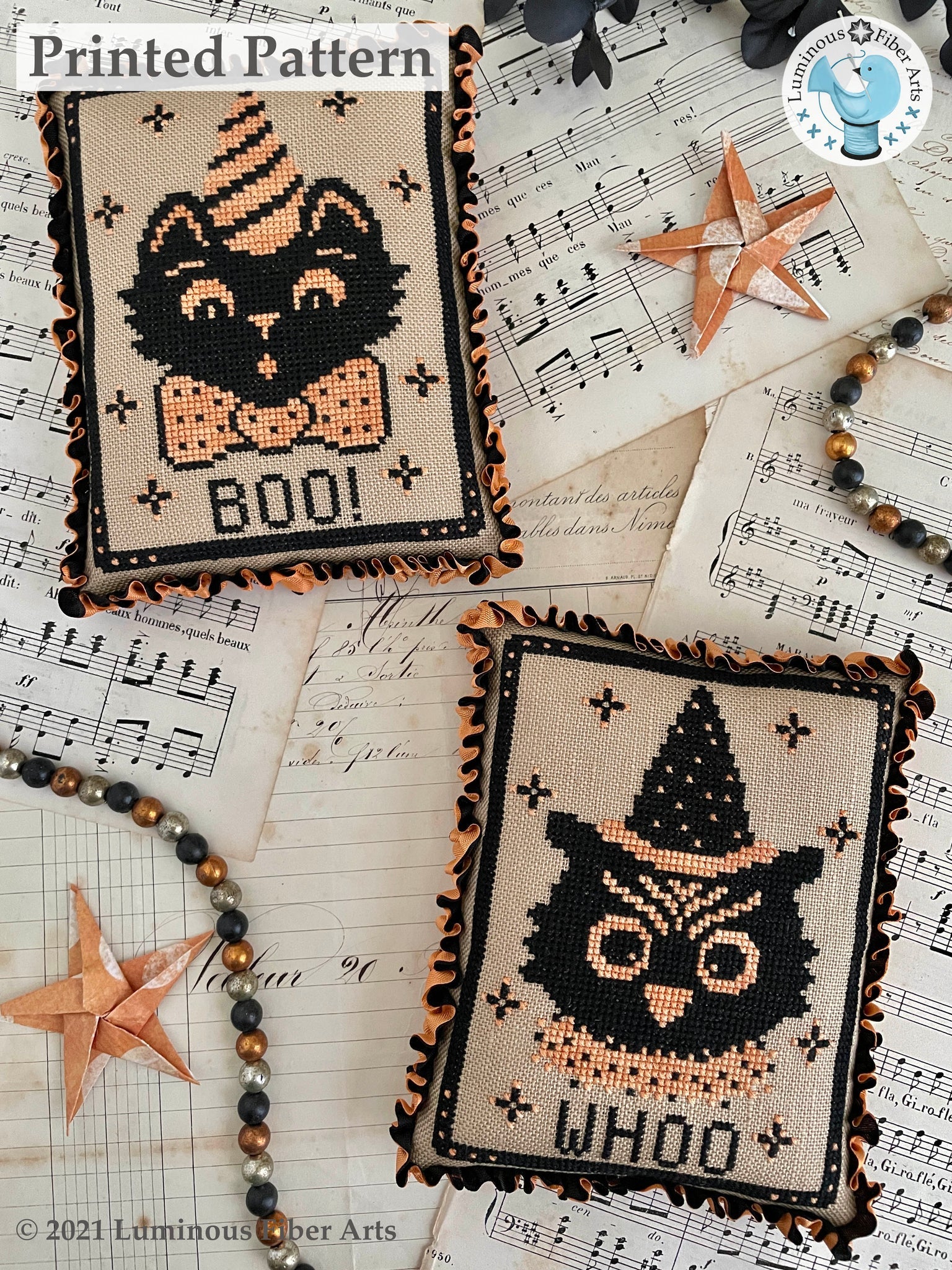 Boo Whoo - Luminous Fiber Arts - Cross Stitch Pattern