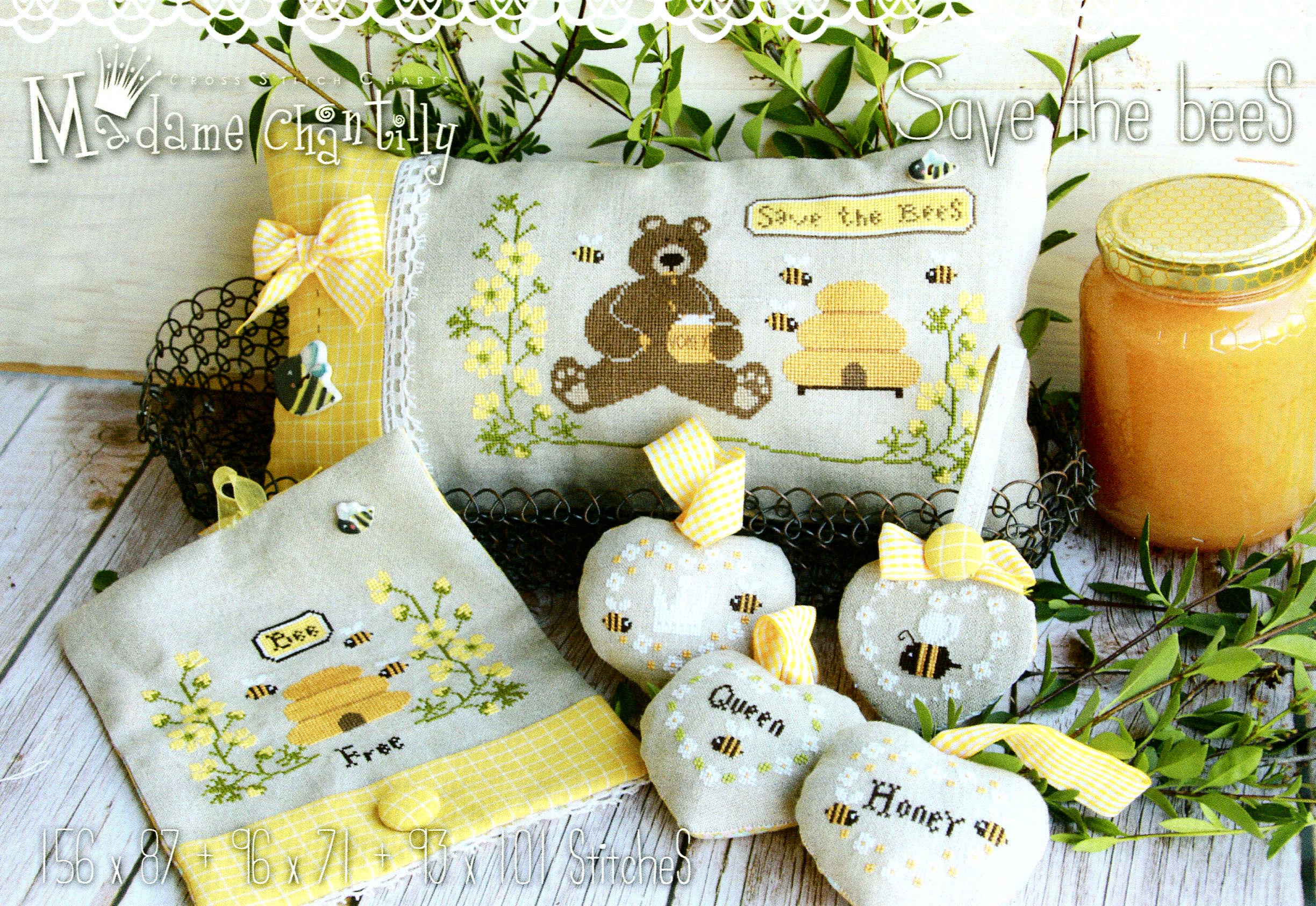 Save the Bees - Madame Chantilly - Cross Stitch Pattern