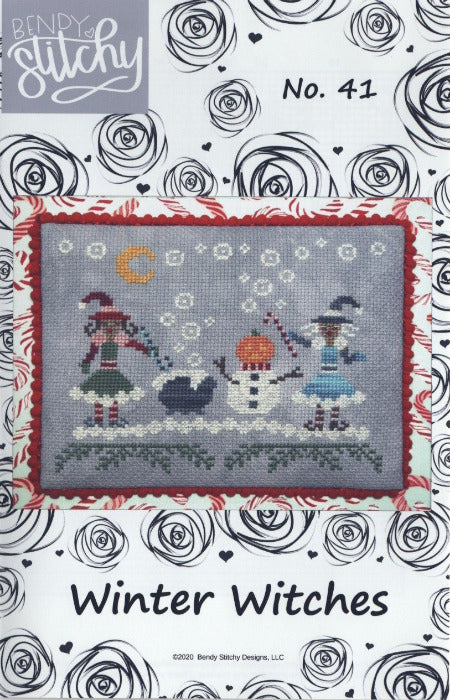 Winter Witches - Bendy Stitchy Designs - Cross Stitch Pattern
