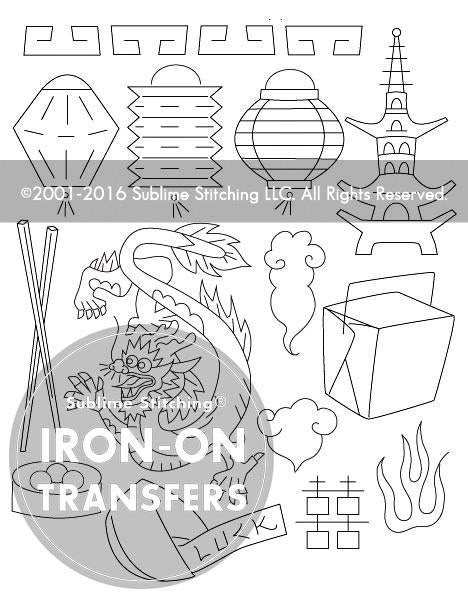 Chinatown Small Pack - Sublime Stitching - Embroidery Pattern