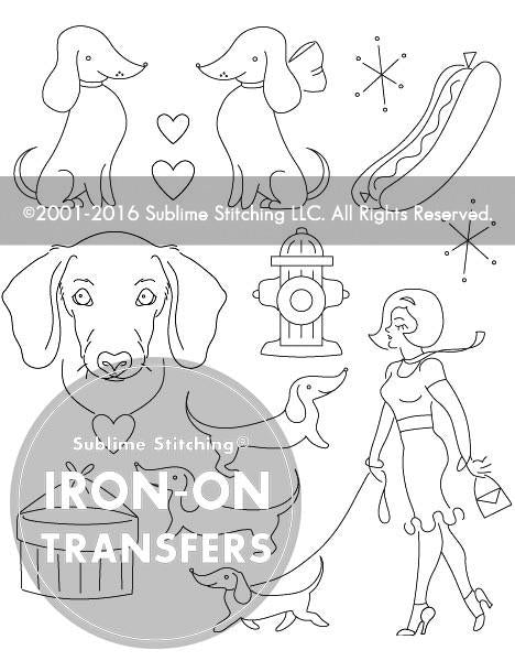 Darling Dachshunds Small Pack - Sublime Stitching - Embroidery Pattern