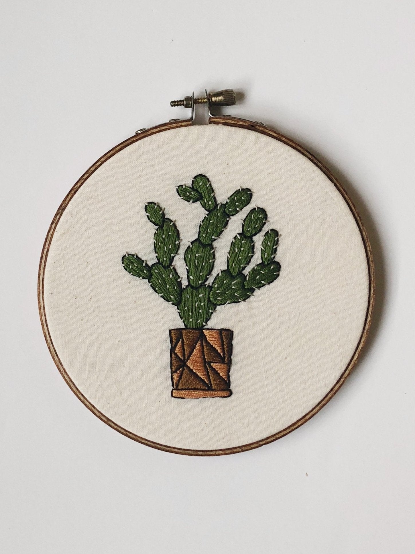 Cactus Cross Stitch Kit for Beginners