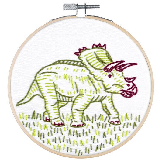 Dino-Mite Embroidery - PopLush Embroidery - Embroidery Kit