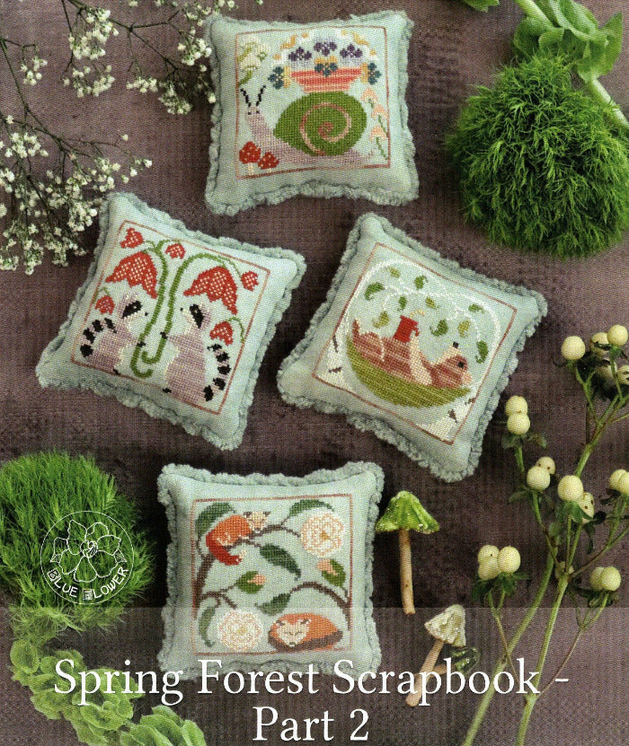 Spring Forest Scrapbook Part 2 - The Blue Flower - Cross Stitch Pattern