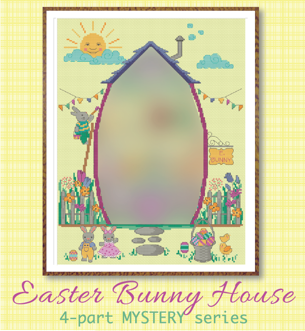 Easter Bunny House Part 1: The House - Tiny Modernist - Cross Stitch Pattern