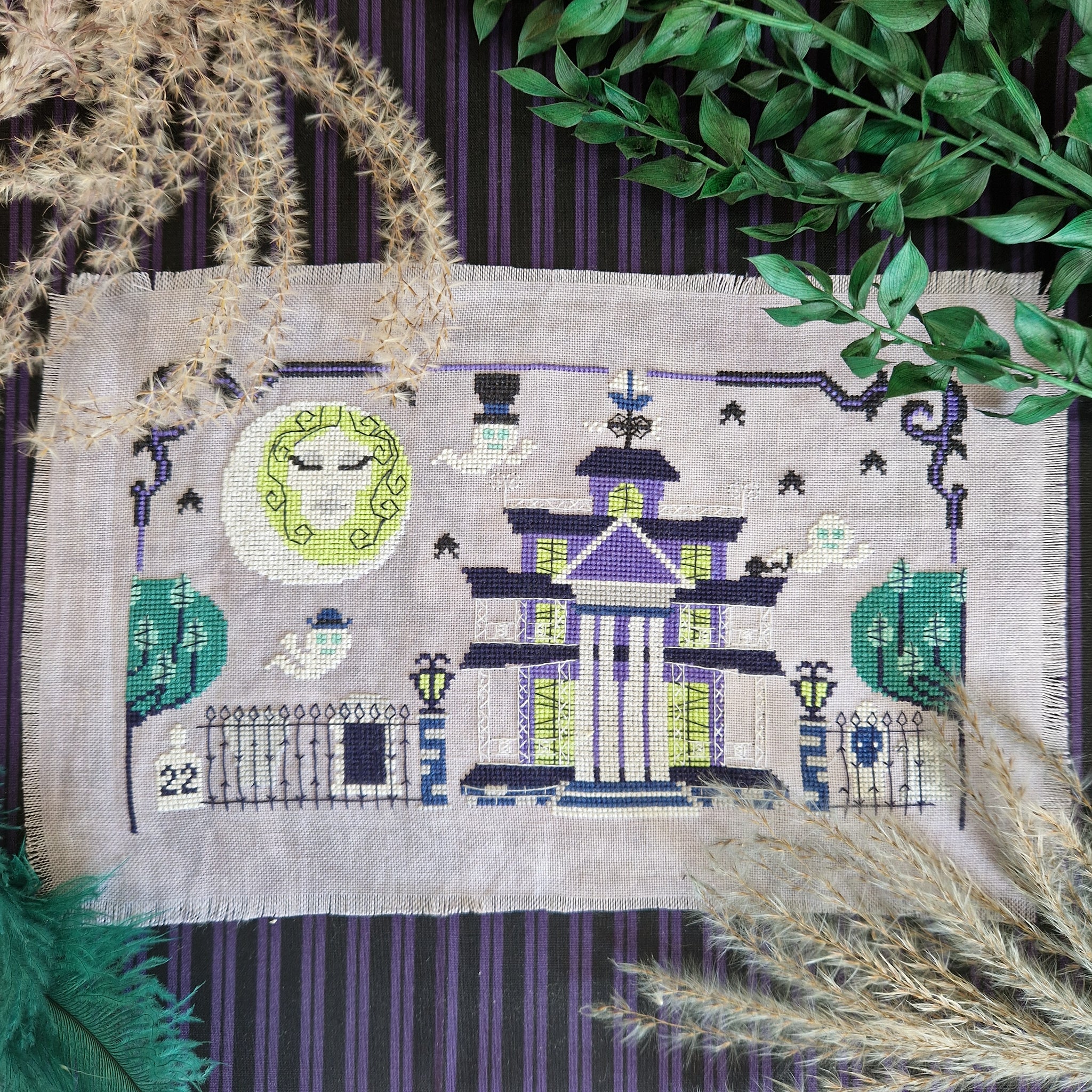 Haunted Mansion - Bendy Stitchy Designs - Cross Stitch Pattern