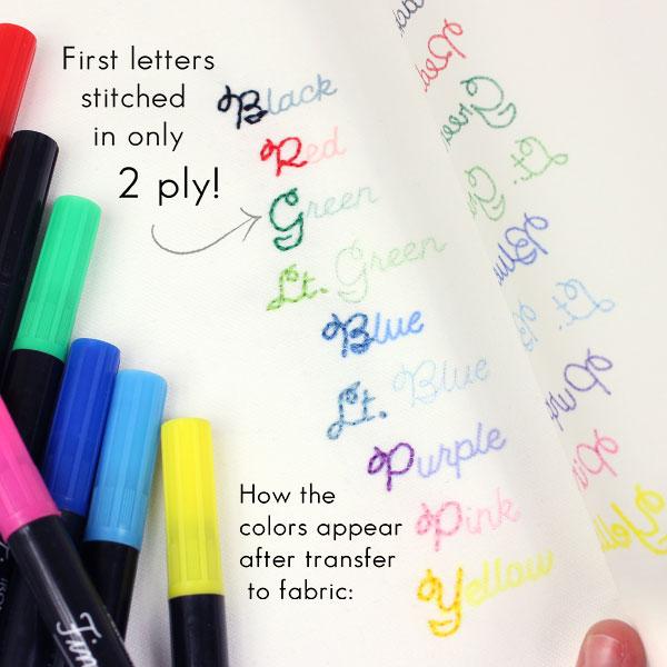 Fine Tip Iron-On Transfer Pens - Sublime Stitching