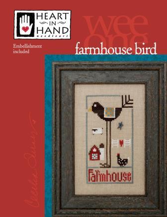 Farmhouse Bird - Heart in Hand - Cross Stitch Pattern