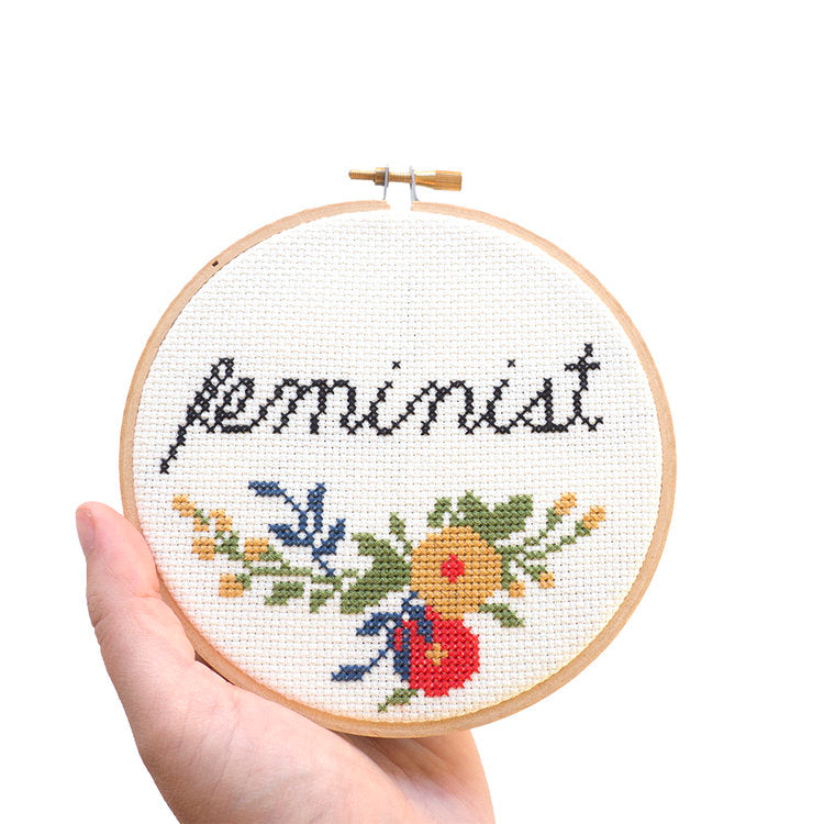 Feminist - Junebug and Darlin - Cross Stitch Kit