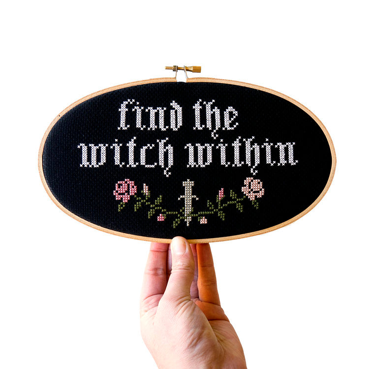 Find the Witch Within - Junebug and Darlin - Cross Stitch Kit