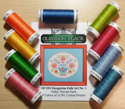 Hungarian Folk Art No. 1 - Glendon Place - Cross Stitch Pattern