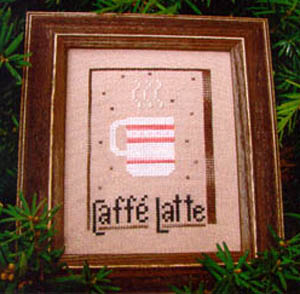 Caffe Latte - Angel Stitchin - Cross Stitch Pattern