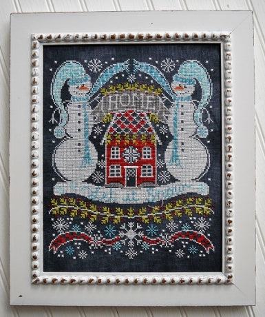 Let it Snow Bungalow (Chalk for the Home #4) - Hands On Design - Cross Stitch Pattern