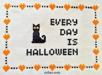 Every Day is Halloween - Subversive Cross Stitch - Cross Stitch Kit