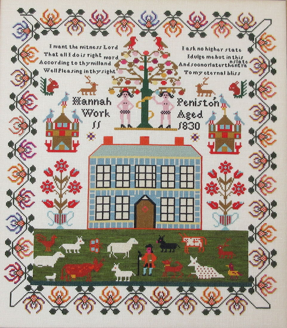 Hannah Peniston 1830 - Queenstown Sampler Designs - Cross Stitch Pattern