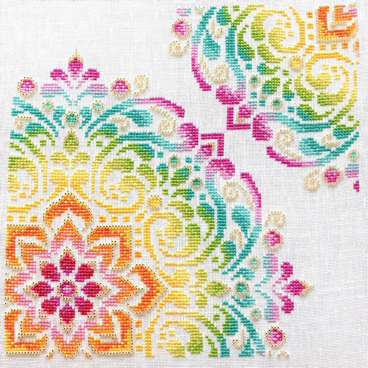 Rainbow Mandala - Shannon Christine Designs - Cross Stitch Pattern