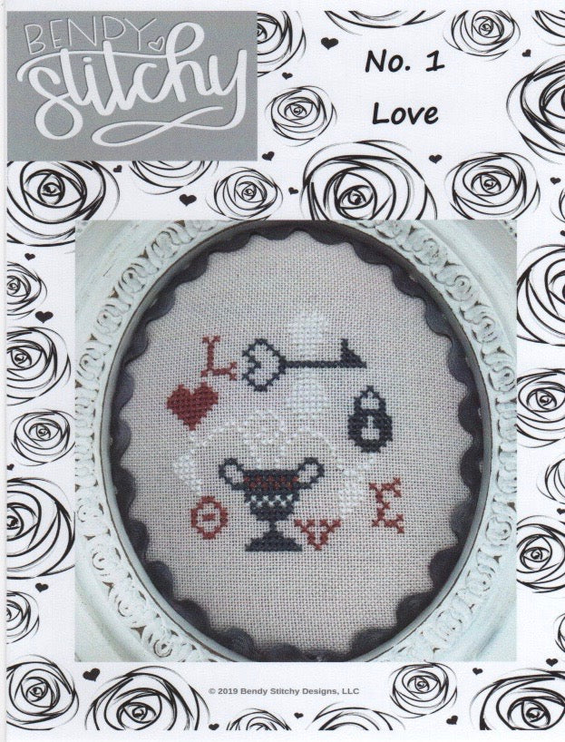 Love - Bendy Stitchy Designs - Cross Stitch Pattern