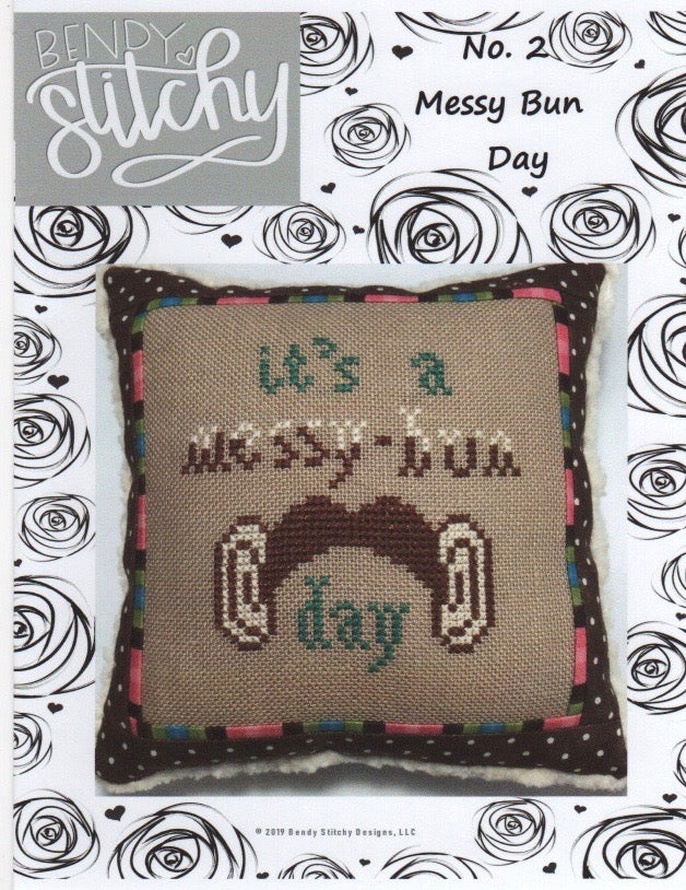 Messy Bun Day - Bendy Stitchy Designs - Cross Stitch Pattern