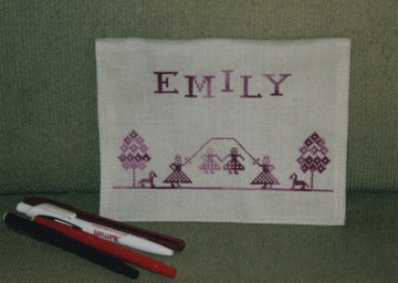 Emily's Pencil Purse - The Needle's Content - Cross Stitch Pattern