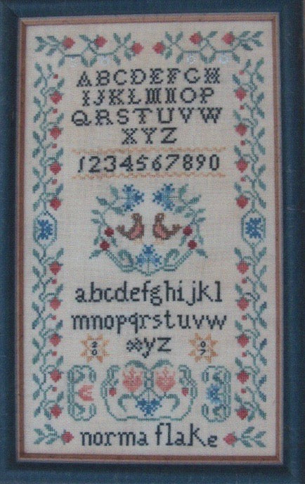 Quaker School Girl Sampler Rendition - Keepsake Stitches - Cross Stitch Pattern