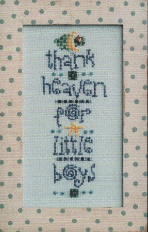 Little Boys - Sisters and Best Friends - Cross Stitch Pattern