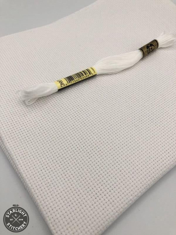14 count white Aida cloth