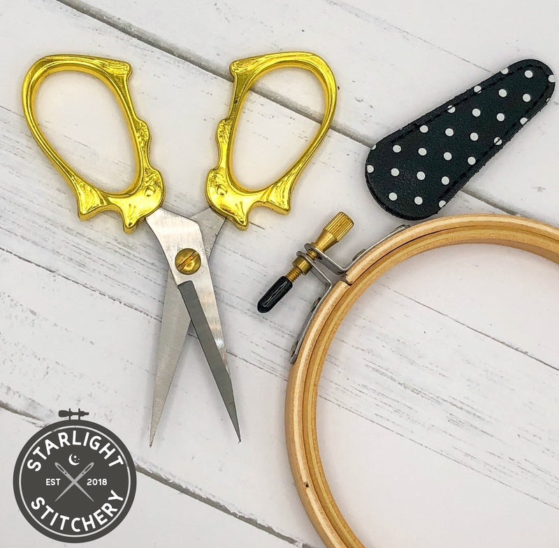 Golden Cat Embroidery Scissors