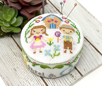 Hansel & Gretel (Fairy Tale Pin Cushion) - Tiny Modernist - Cross Stitch Pattern