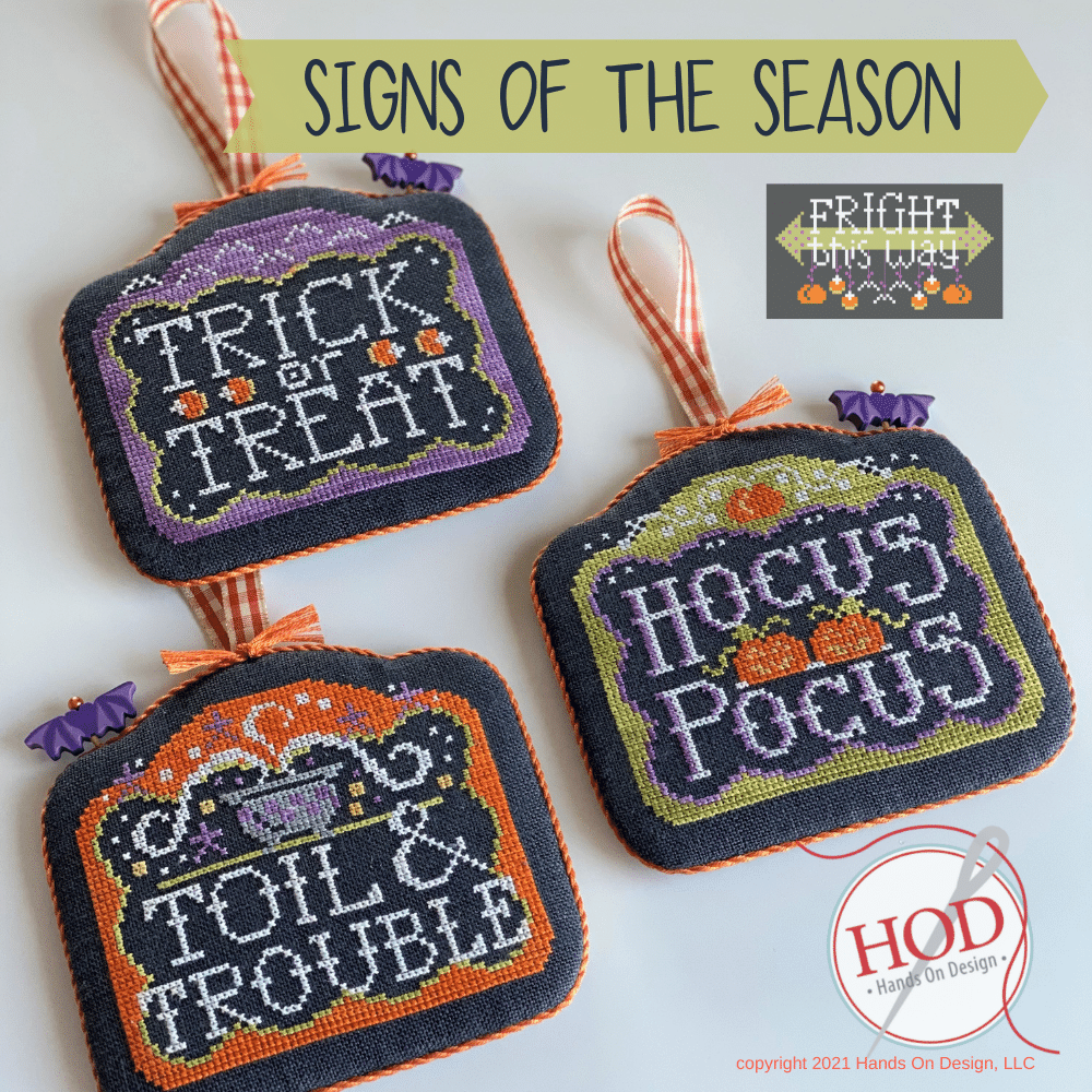 Signs of the Season (Fright This Way #1) - Hands On Design - Cross Stitch Pattern