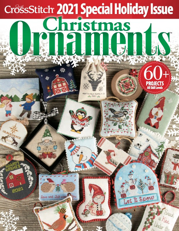 Just CrossStitch Christmas Ornaments 2021
