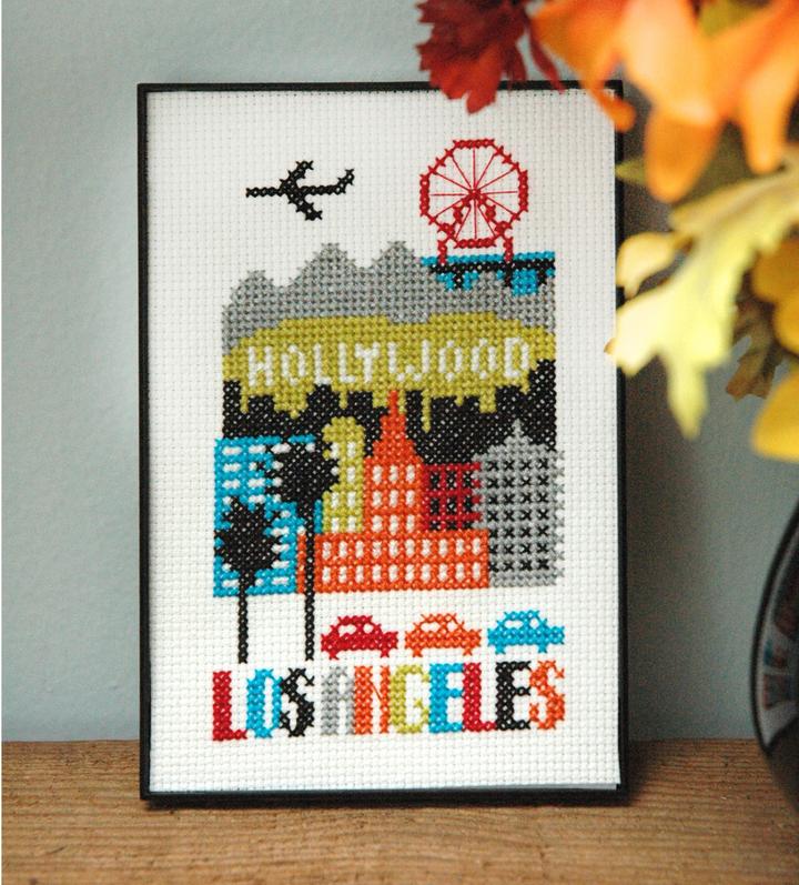 Los Angeles- Tiny Modernist - Cross Stitch Pattern