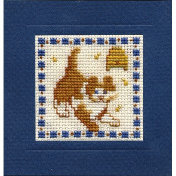 Country Kitten Card - Art Pewter - Cross Stitch Kit