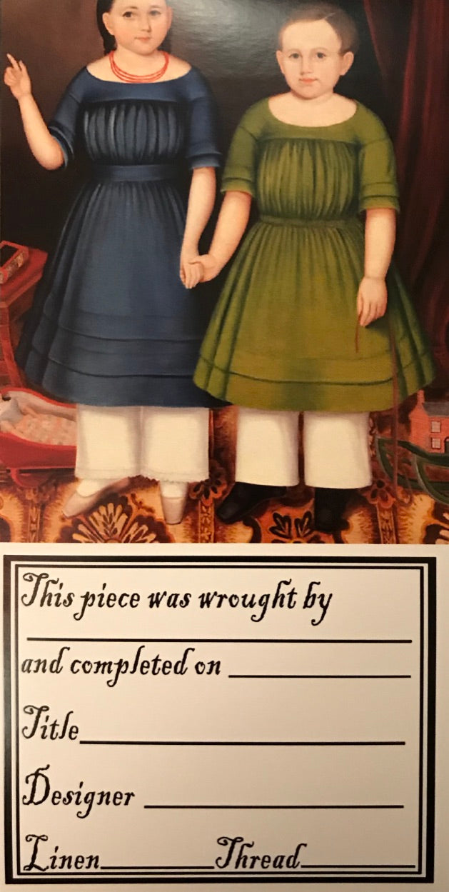 Needlework Labels: Early Portraits - Kathy Barrick