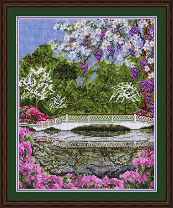 Magnolia Bridge - Pegasus Originals Inc - Cross Stitch Pattern