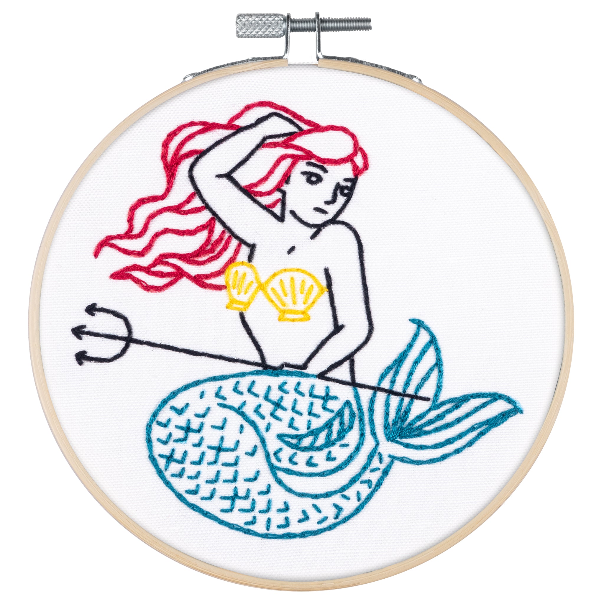 Mermaid - PopLush Embroidery - Embroidery Kit