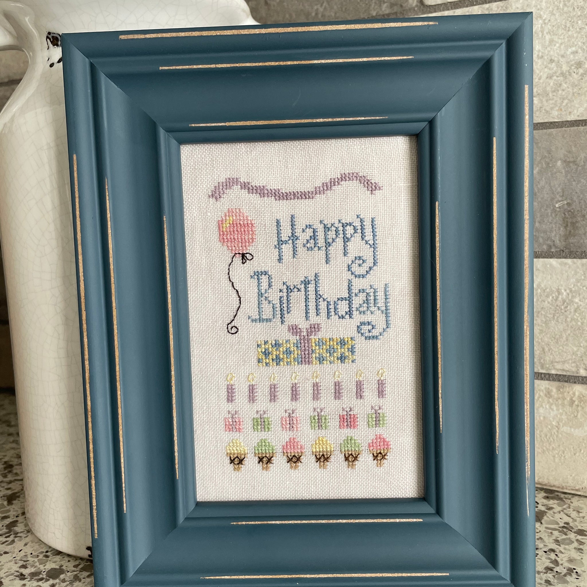 Mini Birthday (Mini Celebrations) - From the Heart - Cross Stitch Pattern