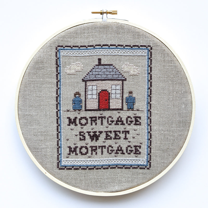 Mortgage Sweet Mortgage - Peacock & Fig - Cross Stitch Pattern