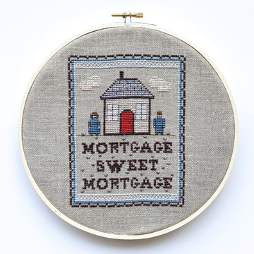 Mortgage Sweet Mortgage - Peacock & Fig - Cross Stitch Pattern