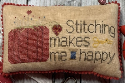 Stitching Makes Me Happy - Needle Bling Designs - Cross Stitch Pattern
