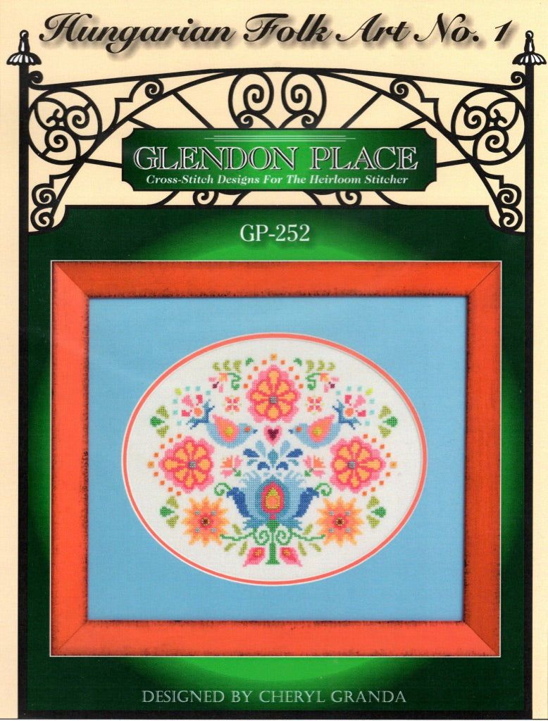 Hungarian Folk Art No. 1 - Glendon Place - Cross Stitch Pattern