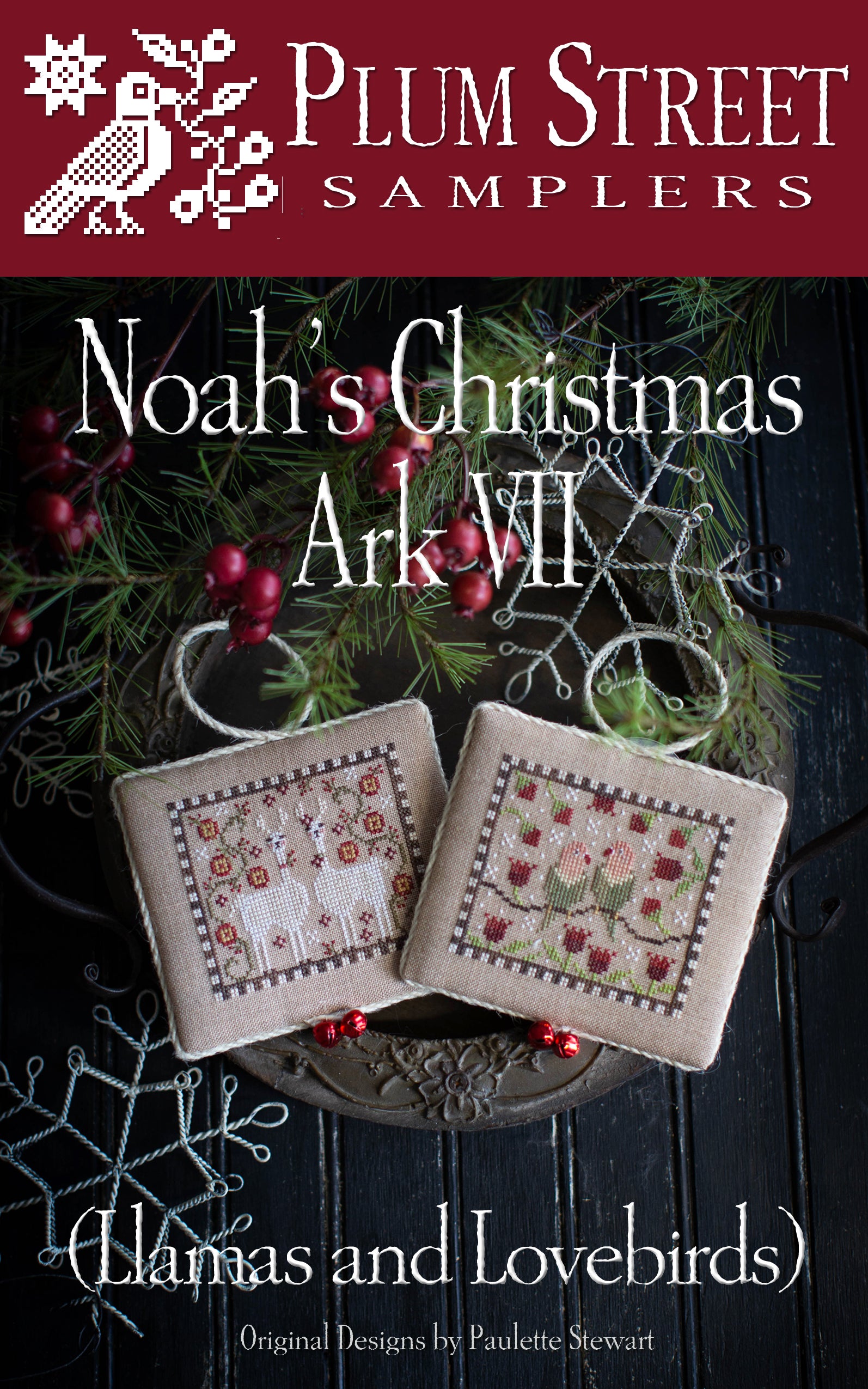 Noahs Christmas Ark VII - Lovebirds and Llamas - Cross Stitch Pattern