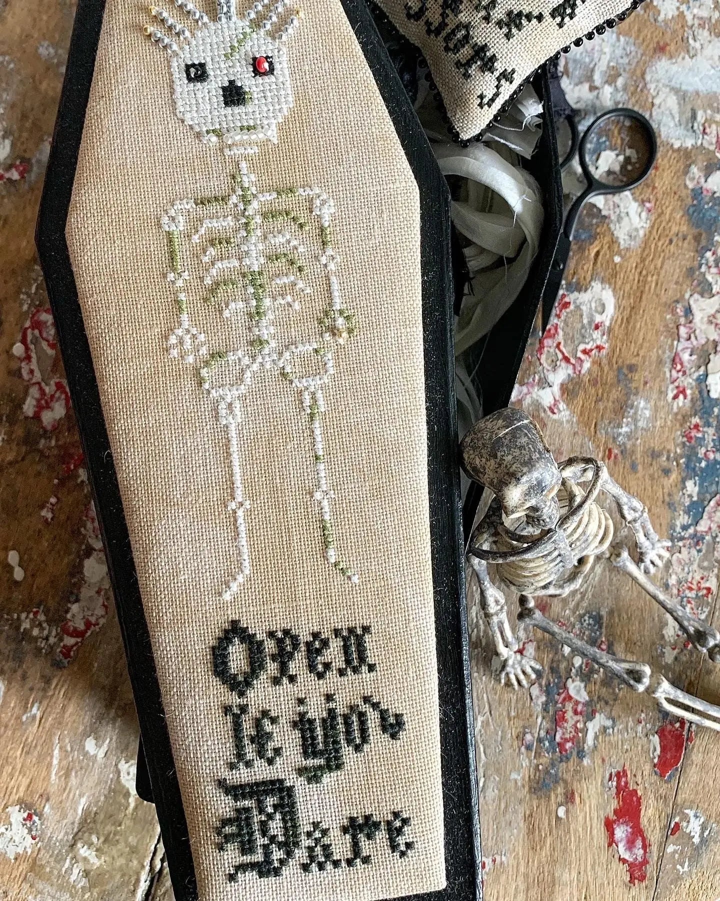 Open if You Dare - Lucy Beam Love In Stitches - Cross Stitch Pattern