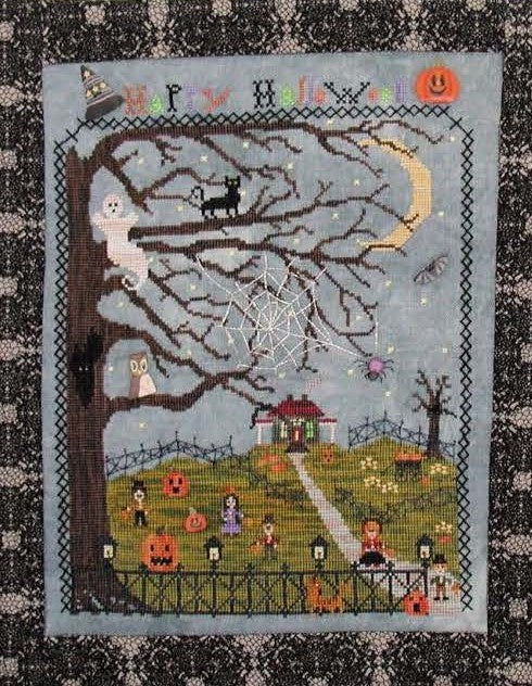 Haunted Hillside Farm - Praiseworthy Stitches - Cross Stitch Pattern