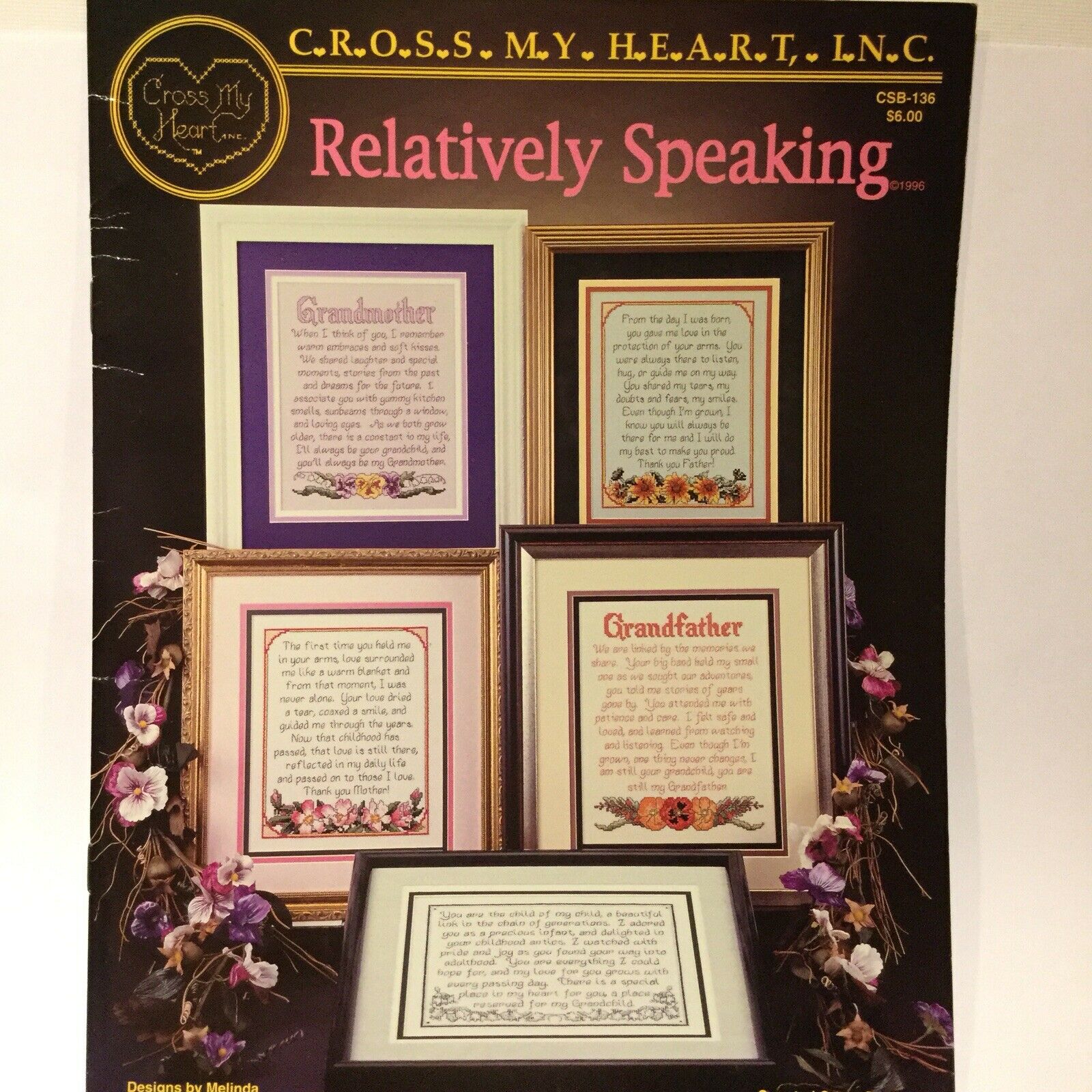 Relatively Speaking - Cross My Heart Inc - Cross Stitch Pattern
