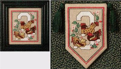 Three French Hens - The Sweetheart Tree - Cross Stitch Pattern