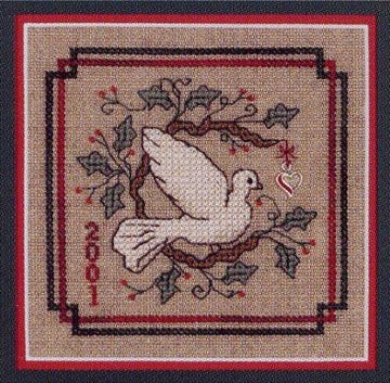 Teenie Christmas Dove - The Sweetheart Tree - Cross Stitch Pattern