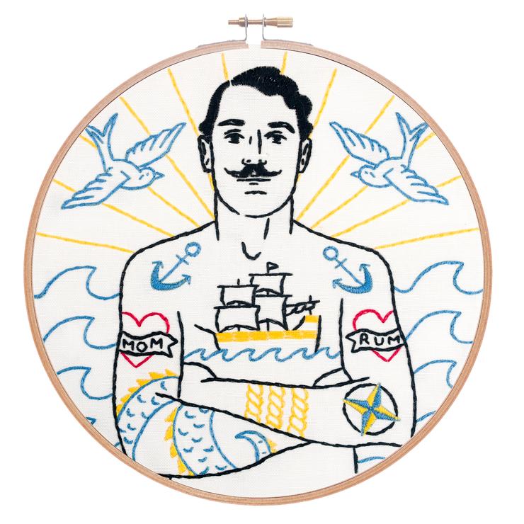 Salty Sailor - PopLush Embroidery - Embroidery Kit