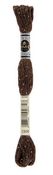 Mouliné Étoile - C938 (Ultra Dark Coffee Brown) - DMC Embroidery Floss